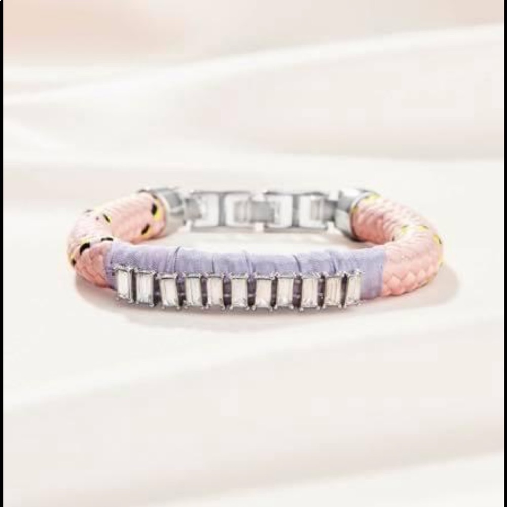 Stella & Dot know the ropes bracelet, blush